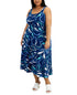 Alfani Plus Size Contrast Floral Dress
